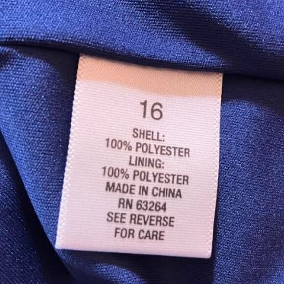 Vintage Roz n Ali Floral Print Belle Sleeve Chiffon Multicolor Dress Sz 16 EUC - Picture 11 of 12